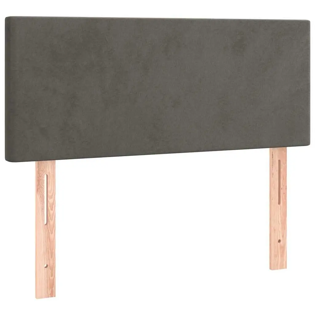 Headboard Velvet Upholstered 100 cm Grey
