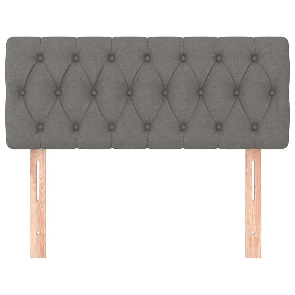 Fabric Headboard Adjustable Height Dark Grey 100 cm for Bedroom Bed Support 7 cm Thickness 78 to 88 cm Height