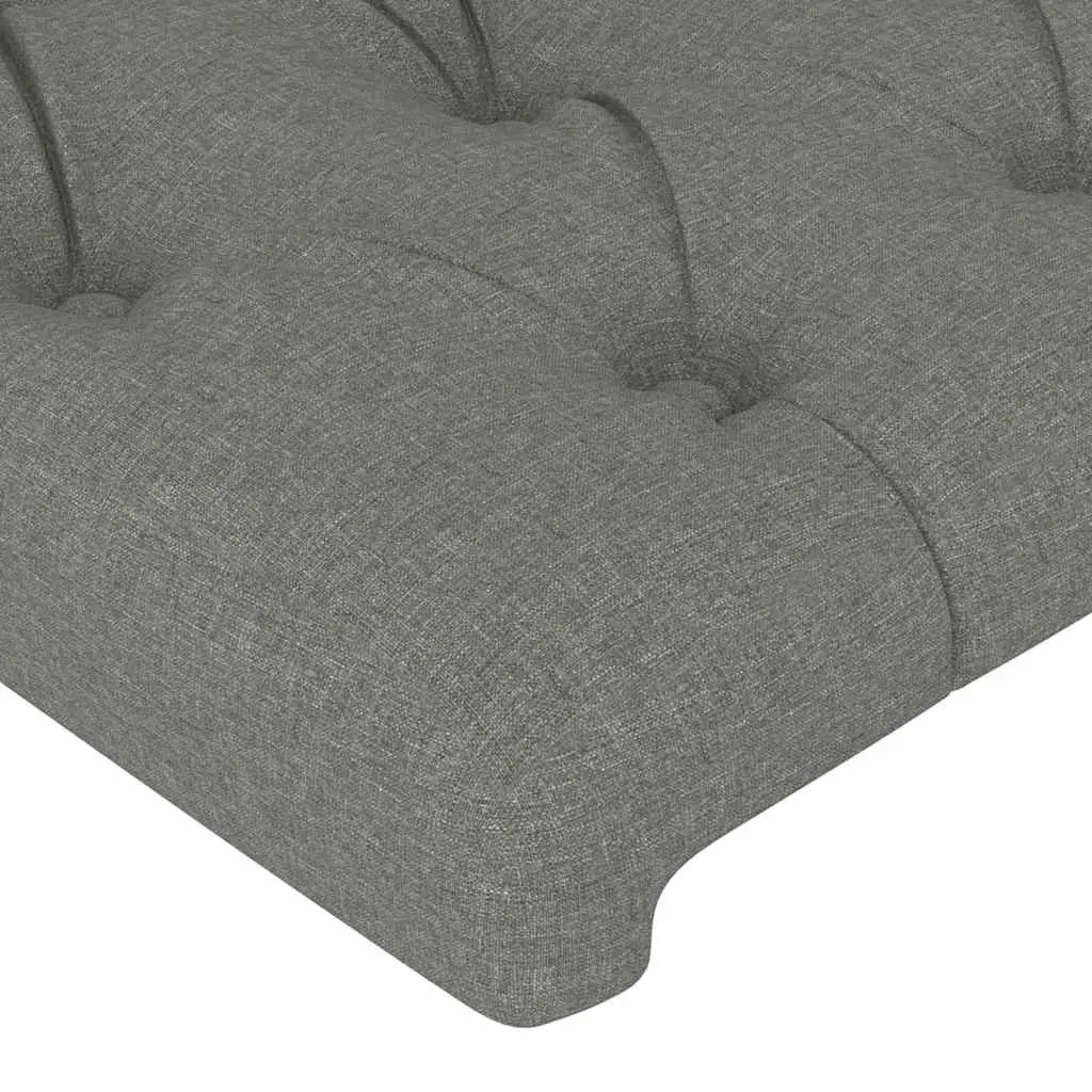 Headboard Adjustable Dark Grey Fabric 160x7x78-88 cm