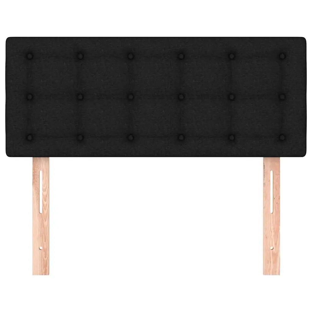 Headboard Adjustable Height Fabric Black 100 cm