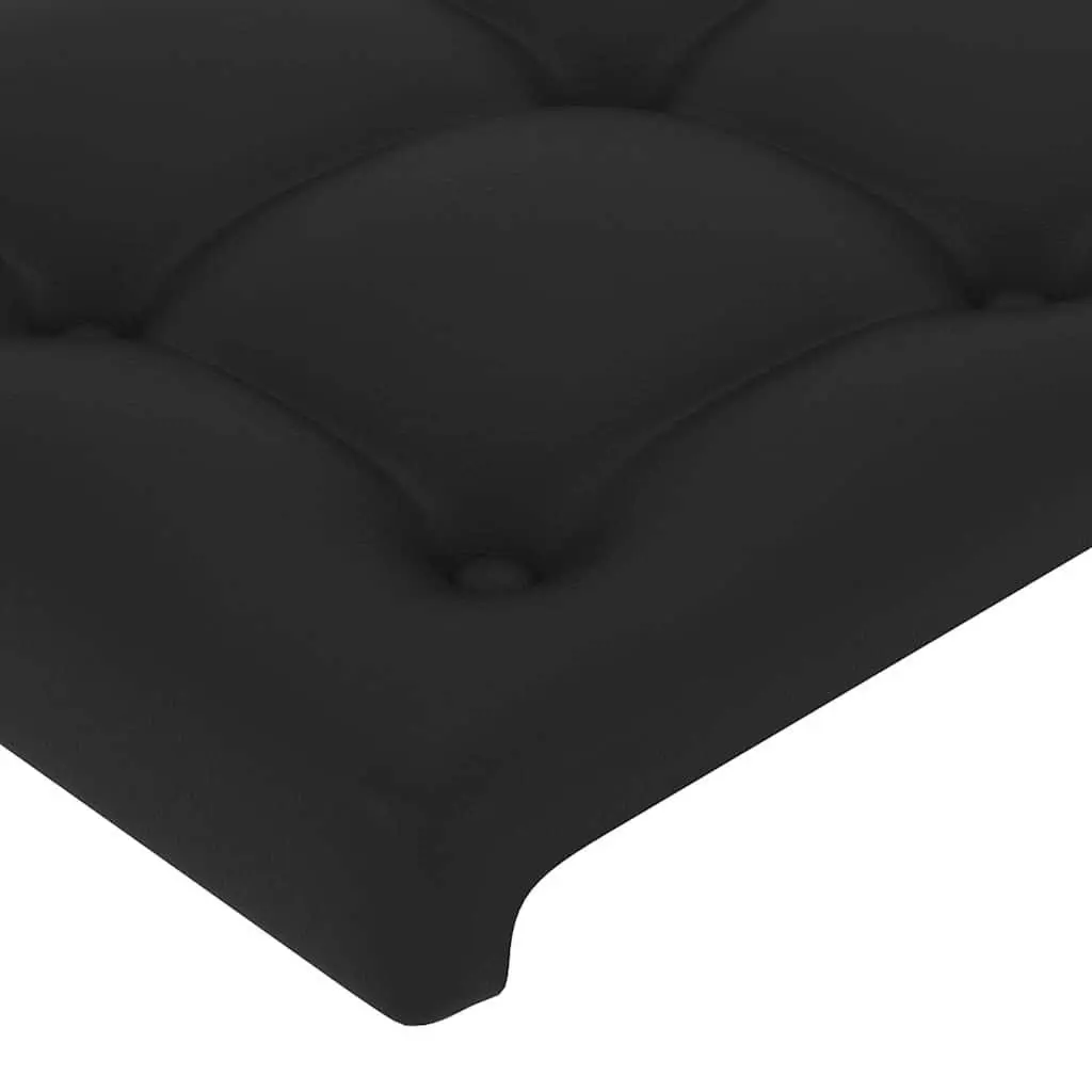 Headboard Black 100 cm Upholstered Bed Back Support Faux Leather Design Bedroom