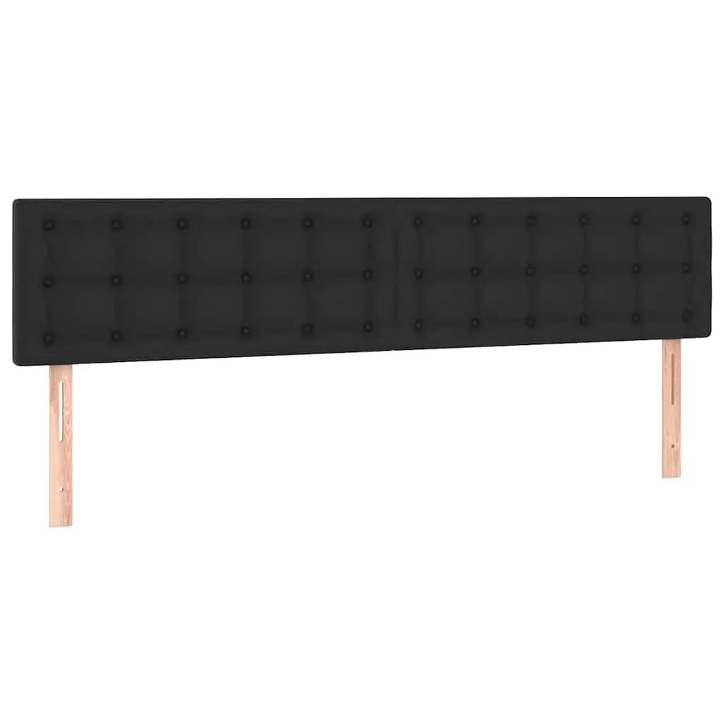 Faux Leather Headboard Adjustable Height 160cm Black