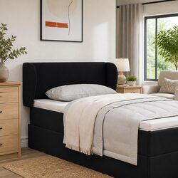 Black Headboard with PVC Foam and Plywood Frame