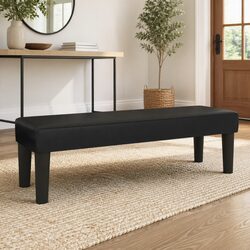 Multifunctional Bench with Faux Leather Upholstery