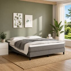 Queen Size Medium Firm Pocket Spring Mattress - Grey
