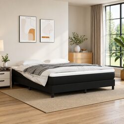 Queen Pocket Spring Bed Mattress 152x203cm Medium Firm - Black