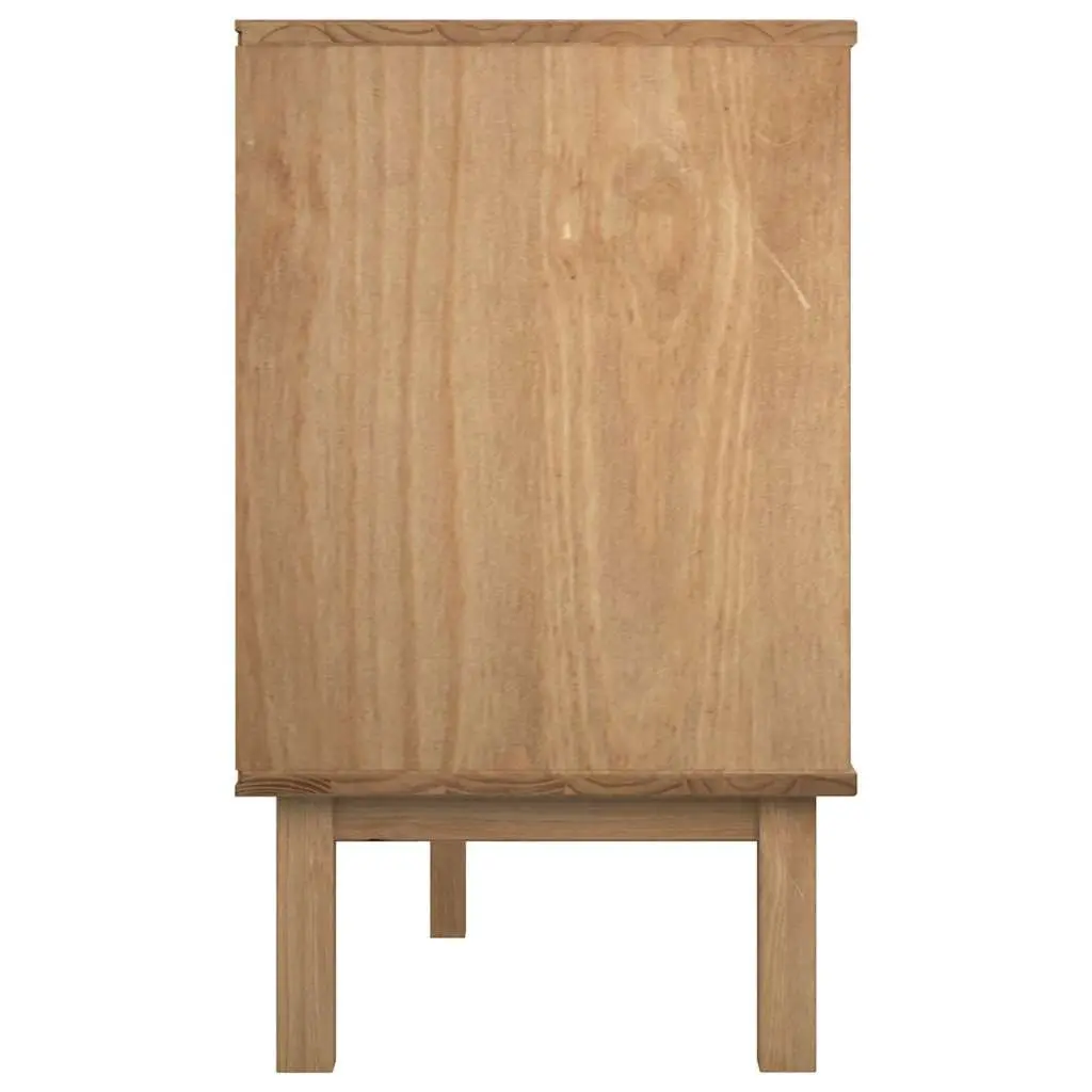 Drawer Cabinet 6 Drawers Solid Pine Wood Storage Chest Brown
