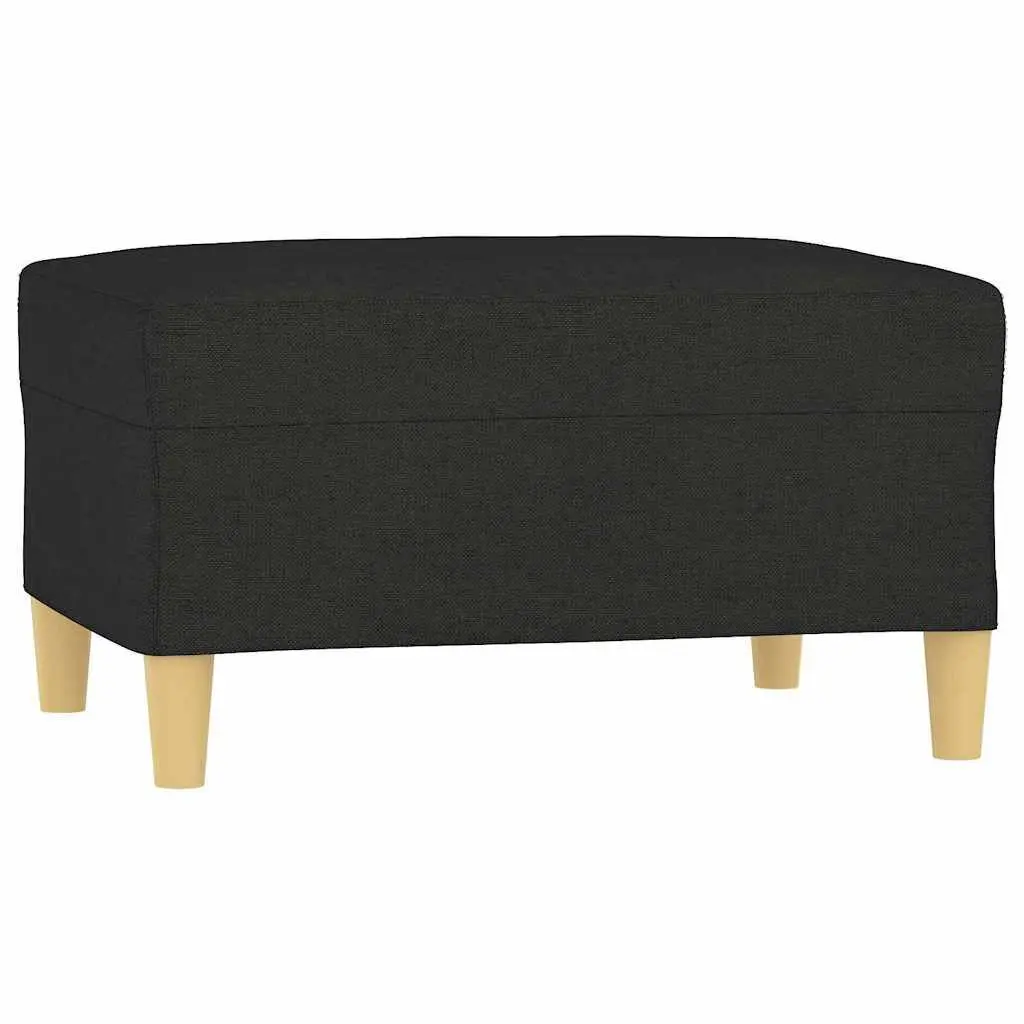 Black Fabric Footstool Ottoman Foot Rest Lounge Recliner Living Room Bedroom