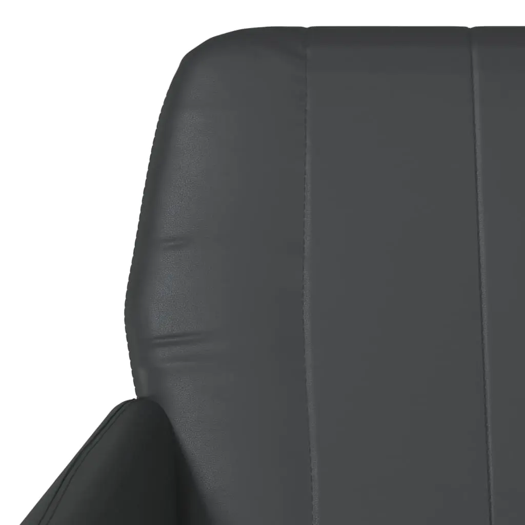 Black Armchair Faux Leather Relaxation Chair Living Room Lounge Seat Padded