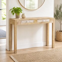 Console Table 110x30x75 cm with Storage Drawers