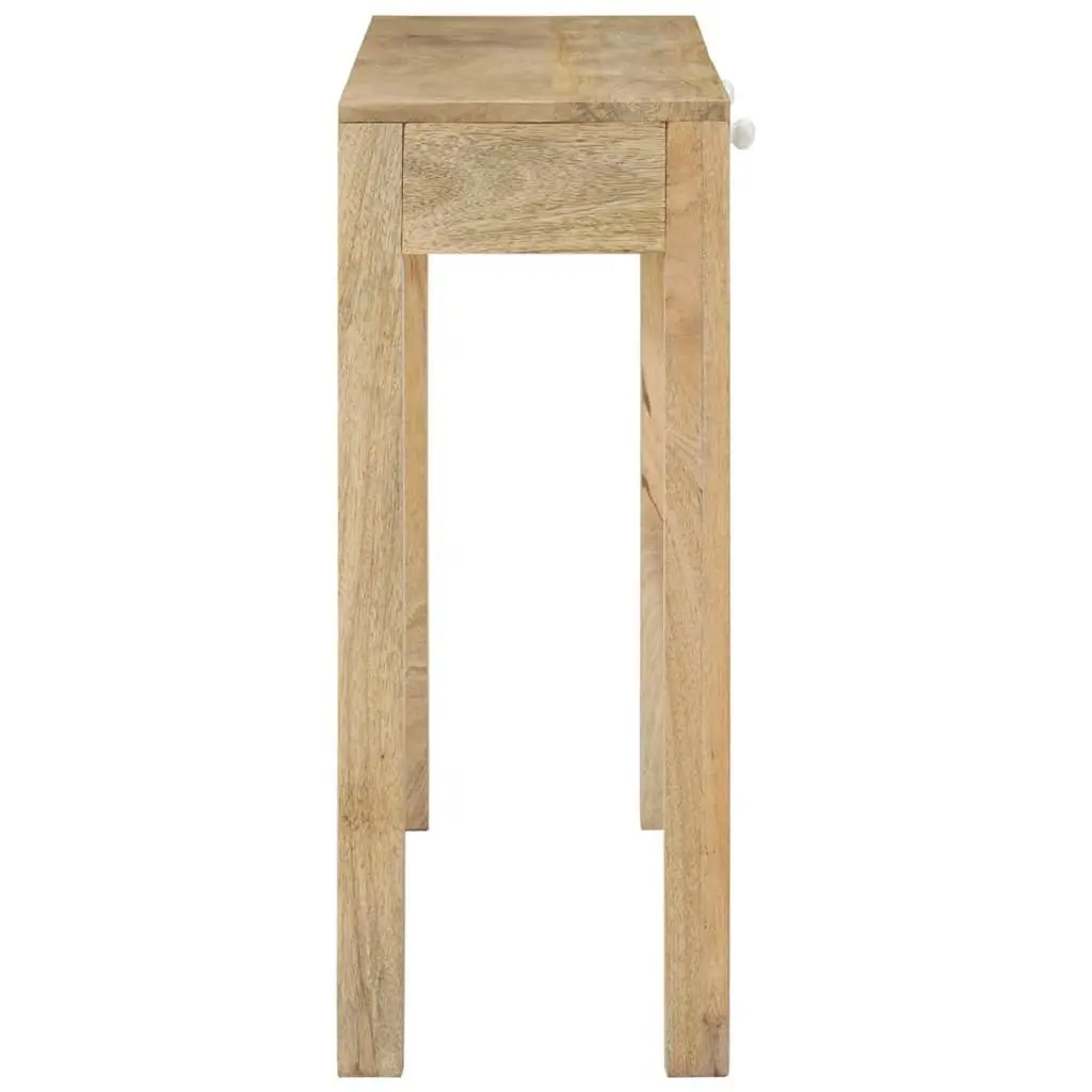 Console Table Storage Drawers 110x30x75 cm Solid Mango Wood Brown