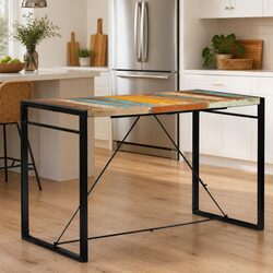 Bar Table 175x90x110 cm Solid Reclaimed Wood Construction