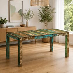 Dining Table 180x90x76 cm Solid Reclaimed Wood