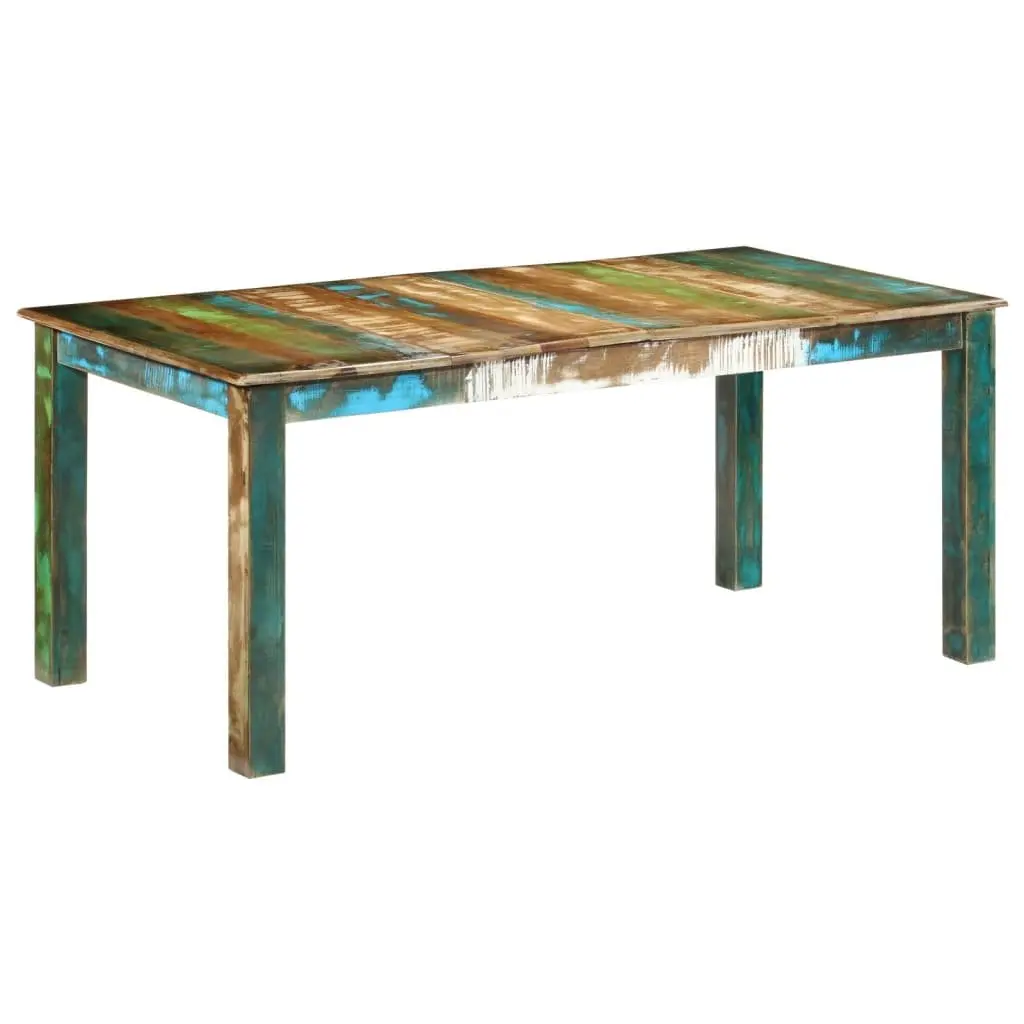 Dining Table Solid Reclaimed Wood Sturdy 180x90x76 cm Brown