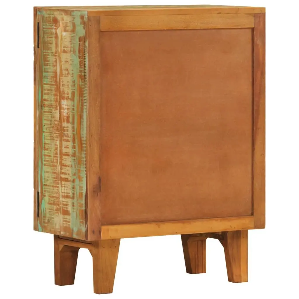Hand Carved Wooden Sideboard Cabinet Reclaimed Wood Storage Accent Furniture