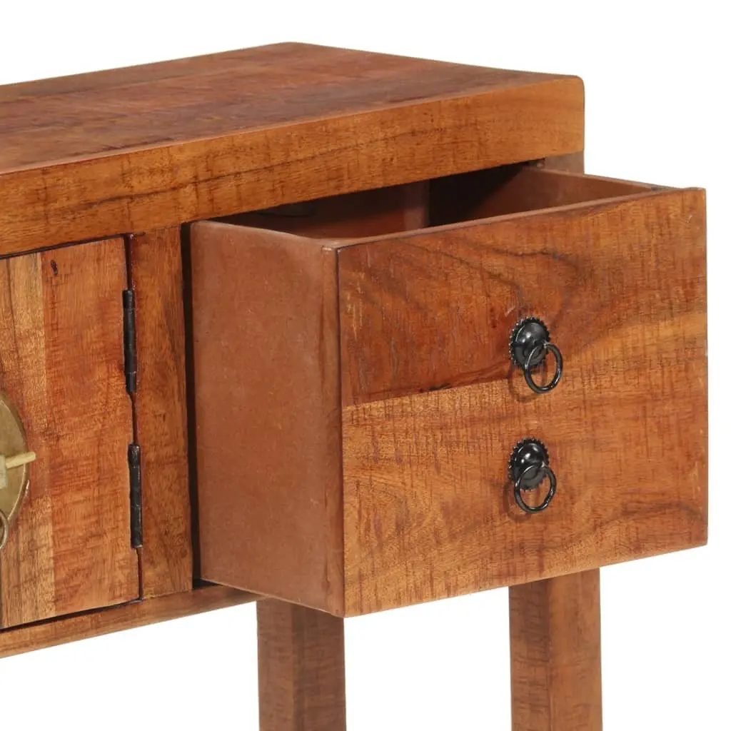 Console Table Storage Drawers 120x32x80cm Brown