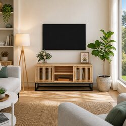 TV Cabinet Specifications: 105x30x45 cm Brown Engineered Wood