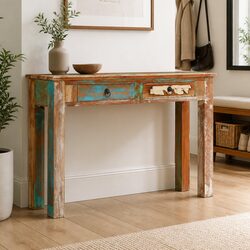 Console Table 110x30x75 cm Solid Reclaimed Wood Design