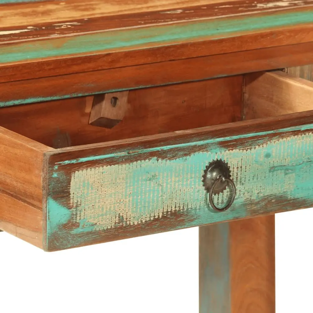 Console Table 110x30x75 cm Solid Reclaimed Wood Entryway Hallway Storage Drawers