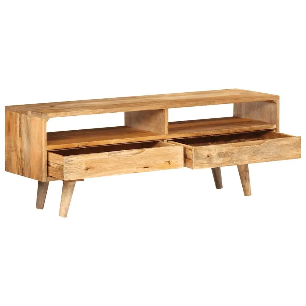 TV Cabinet Retro Solid Wood 110x30x41 cm Brown
