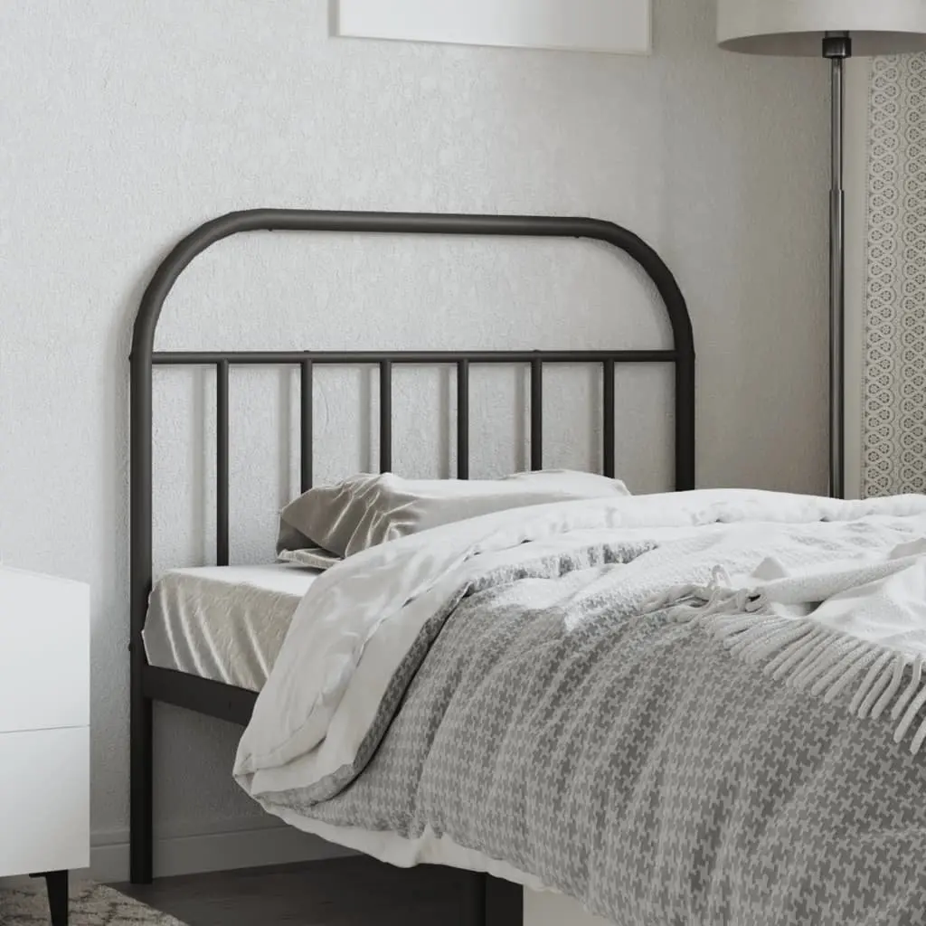 Metal Headboard Black 107cm Bed Head Bedroom Furniture Bed Frame Accessory