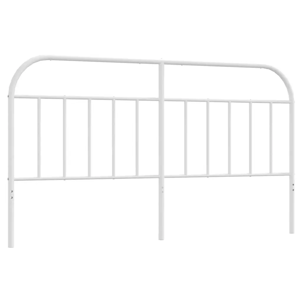 Metal Headboard Comfort 180cm White Powder-coated Steel Frame