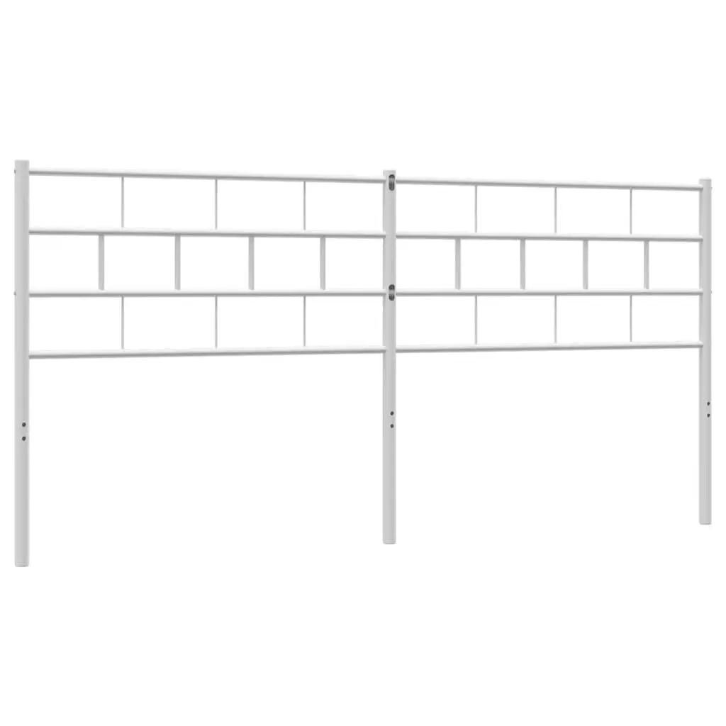 Metal Headboard White 180cm Bed Frame Header Bedroom Furniture Sturdy Design