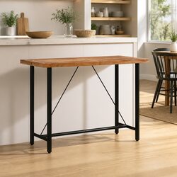 Bar Table 150x70x107 cm with Acacia Wood Top