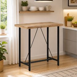 Bar Table with Iron Frame 110x55x107 cm