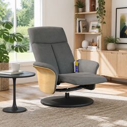 Grey Massage Recliner Chair with Durable Materials and Functionality