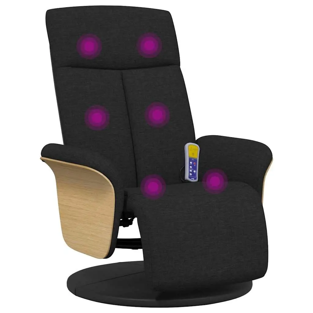 Massage Recliner Chair Adjustable 360 Degree Swivel Black