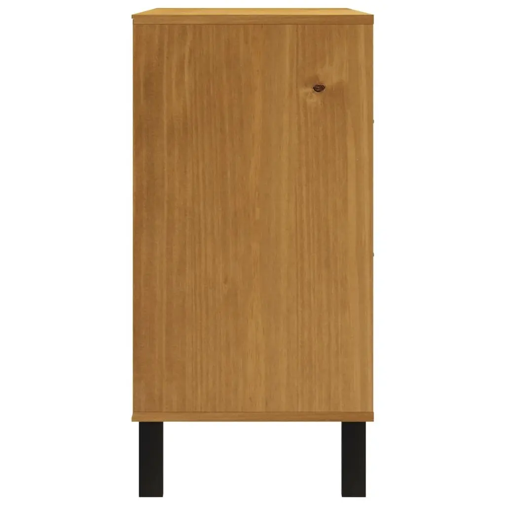 Drawer Cabinet Wooden Storage Organizer 110x40x80 cm Brown