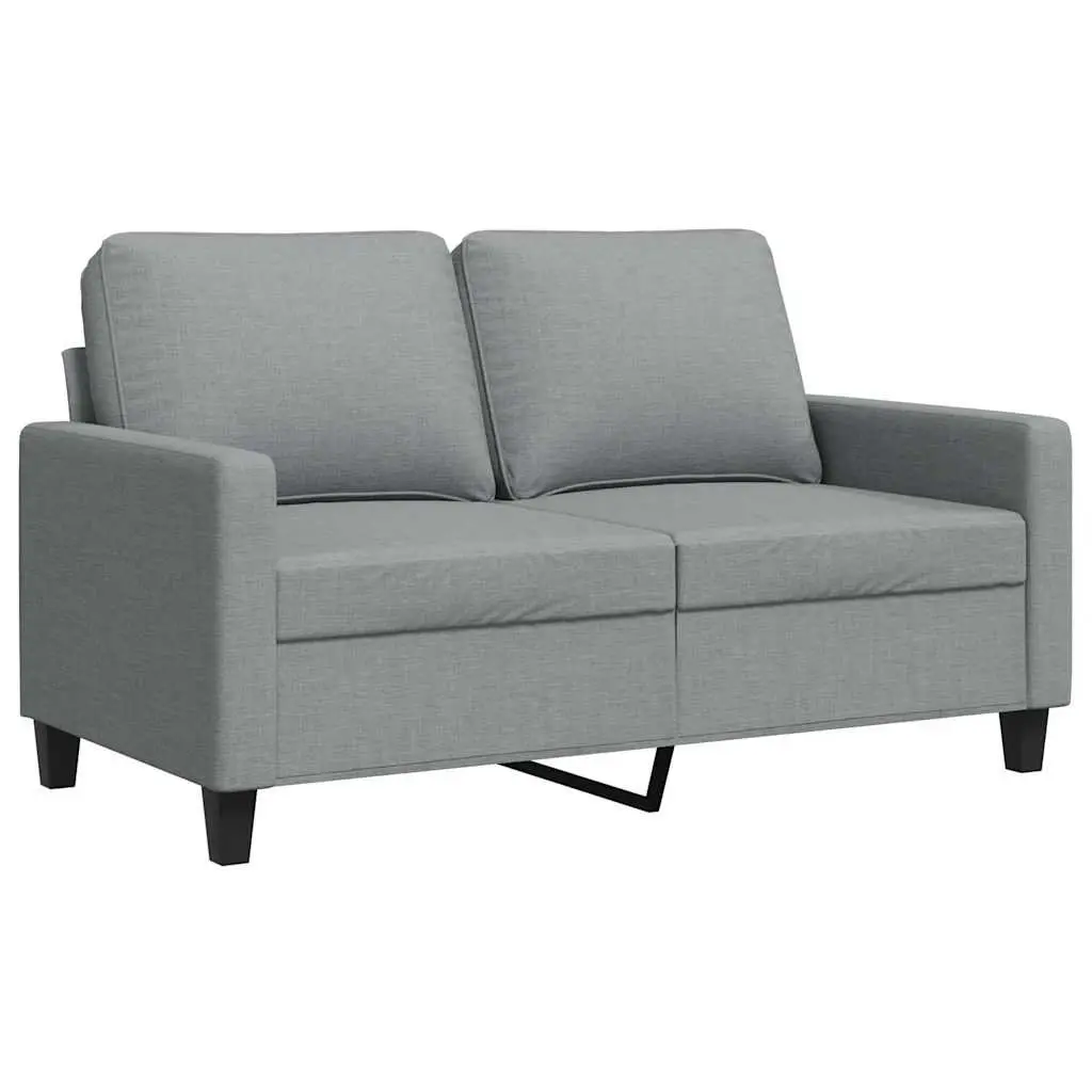 2-Seater Sofa Grey Fabric 120cm Lounge Couch Living Room Furniture Seat