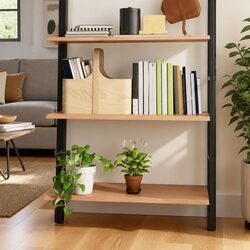 Light Brown Wall Shelf 100x60x2 cm Solid Oak Wood