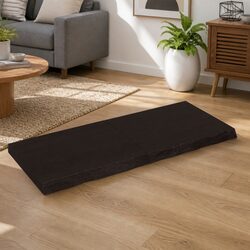Folding Wall Shelf in Dark Brown Solid Oak 120x50cm