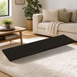 Foldable Brown Oak Wall Shelf - Solid Wood Construction