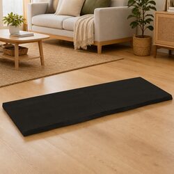 Folding Wall Shelf in Solid Oak Wood Dark Brown 140x50cm