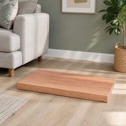Solid Oak Wood Table Top with Treated Surface 40x40cm