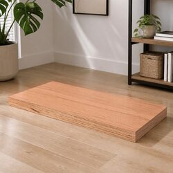 60x60cm Solid Oak Wood Table Top with Live Edge Design