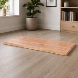 Durable Solid Oak Live Edge Tabletop for Everyday Use