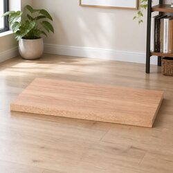 Replacement Solid Oak Wood Table Top Live Edge 80x60cm