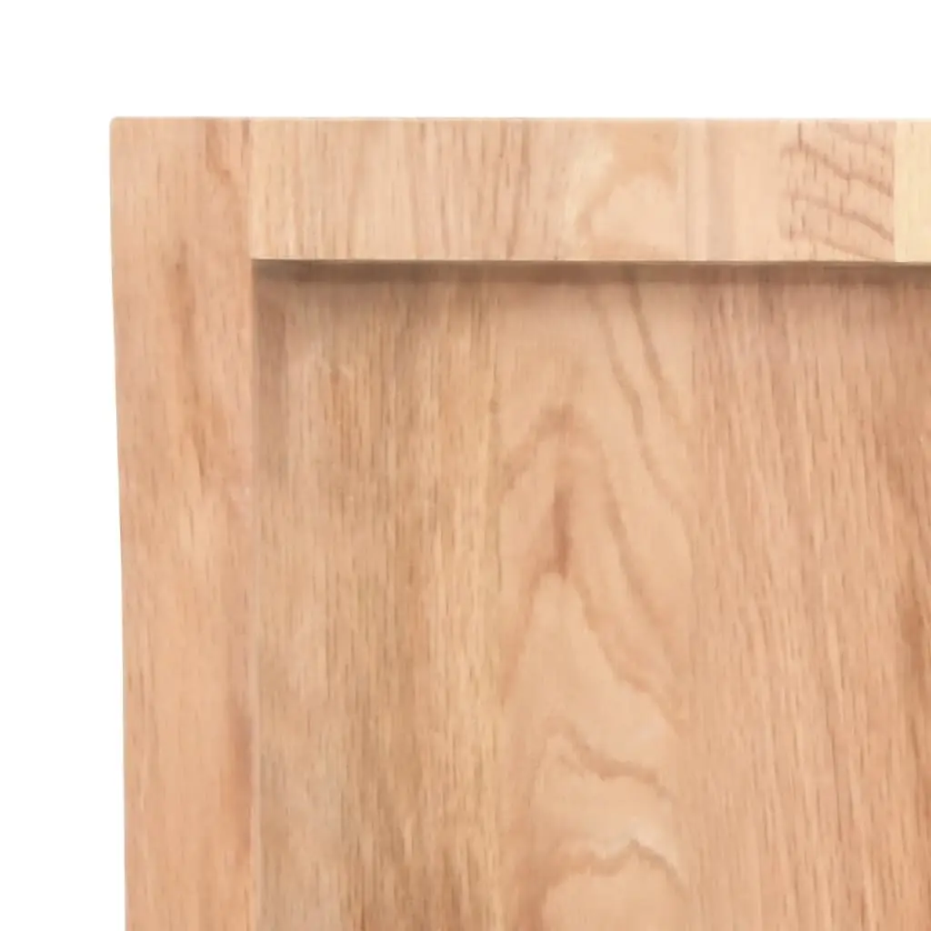Replacement Dining Surface Solid Oak Wood Table Top Brown Live Edge 80x60cm