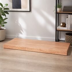 Solid Oak Wood Live Edge Tabletop Replacement 80x60cm