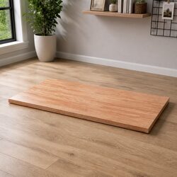 Solid Oak Wood Table Top with Live Edge 100x50cm