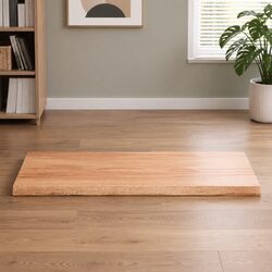 Solid Oak Live Edge Wooden Tabletop Replacement 100x60cm
