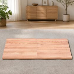 Foldable Solid Oak Wood Table Top with Live Edge 140x60cm