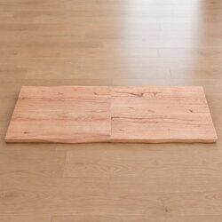 Live Edge Solid Oak Wood Table Top, 160x60cm Foldable