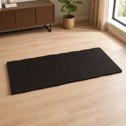 Folding Solid Oak Wood Table Top Dark Brown 140x50cm