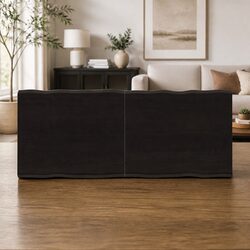 Solid Oak Wood Table Top 140x60cm Dark Brown Foldable