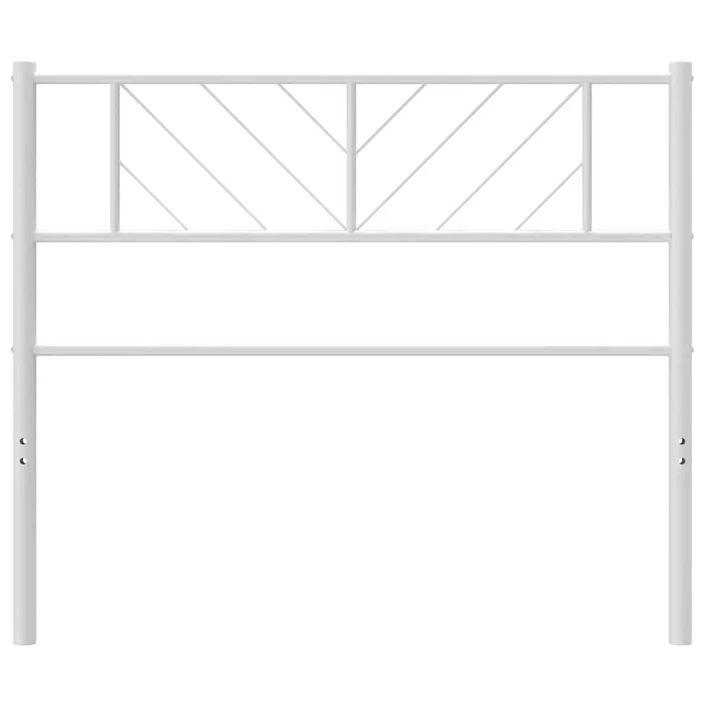 Metal Headboard Back Support 107 cm White